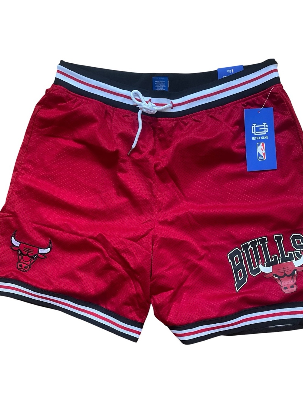 Chicago Bulls Red NBA Basketball Shorts - Pockets - XL - NWT